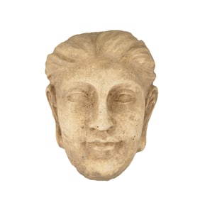 Antique Gandhara Indo Greek Marble Stone Head Sculpture