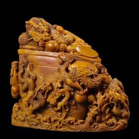 Chinese Qing Dynasty Tianhuang stone ornament