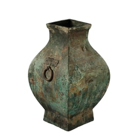 Square bronze bottle from the Warring States period of China
