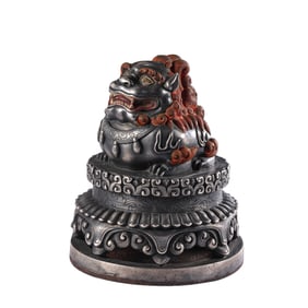 Buddhist auspicious beast-shaped seal from the Qing Dynasty in China