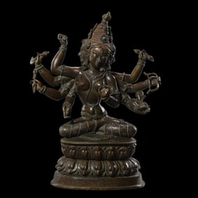 11th-12th century Indian Pala Dynasty Late Period Buddha Mother Sculpture