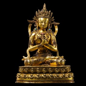 15th-century Chinese Tibetan Buddhist Vajradhara statue