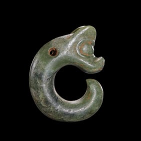 Jade Pig-Dragon from the Hongshan Culture of the Hongshan Period in China