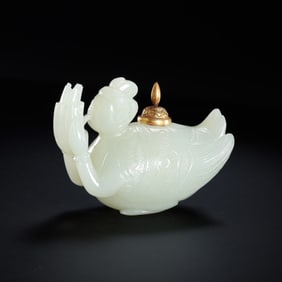 Flying Apsaras made of Hetian white jade from the Liao Dynasty, China