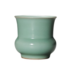 celadon spittoon from Longquan kiln in the Southern Song Dynasty, China