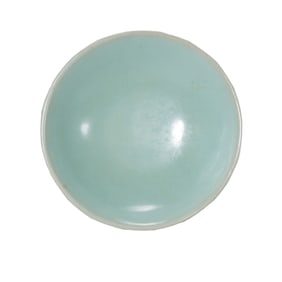 A celadon-glazed lotus-petal-patterned washer from the Longquan kiln of the Southern Song Dynasty,