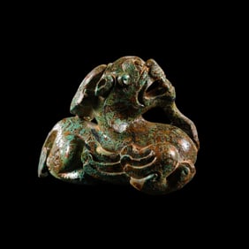Turquoise Auspicious Beasts from the Han Dynasty in China