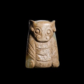 Jade auspicious beasts from the Han Dynasty in China