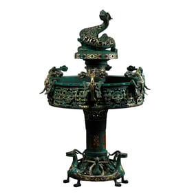 Gold and silver inlay artifacts from the Warring States period in China