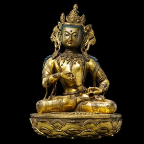 18th-century court Tibetan Vajrasattva statue