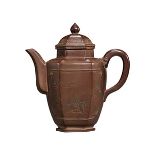 Chinese Celebrity Purple Clay Teapots