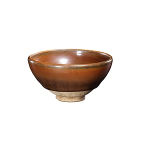 Small red-glazed cup from Cizhou ware, Northern Song Dynasty, China