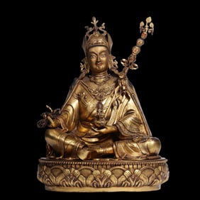 Gilt Bronze Seated Buddha Statue