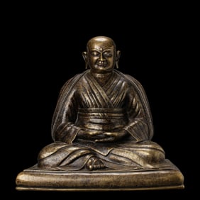 Qing Dynasty Alloy Bronze Seated Buddha Statue