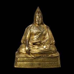 Gilt Bronze Seated Buddha Statue