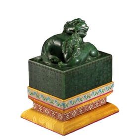 Qing Dynasty Hetian Jade Seal