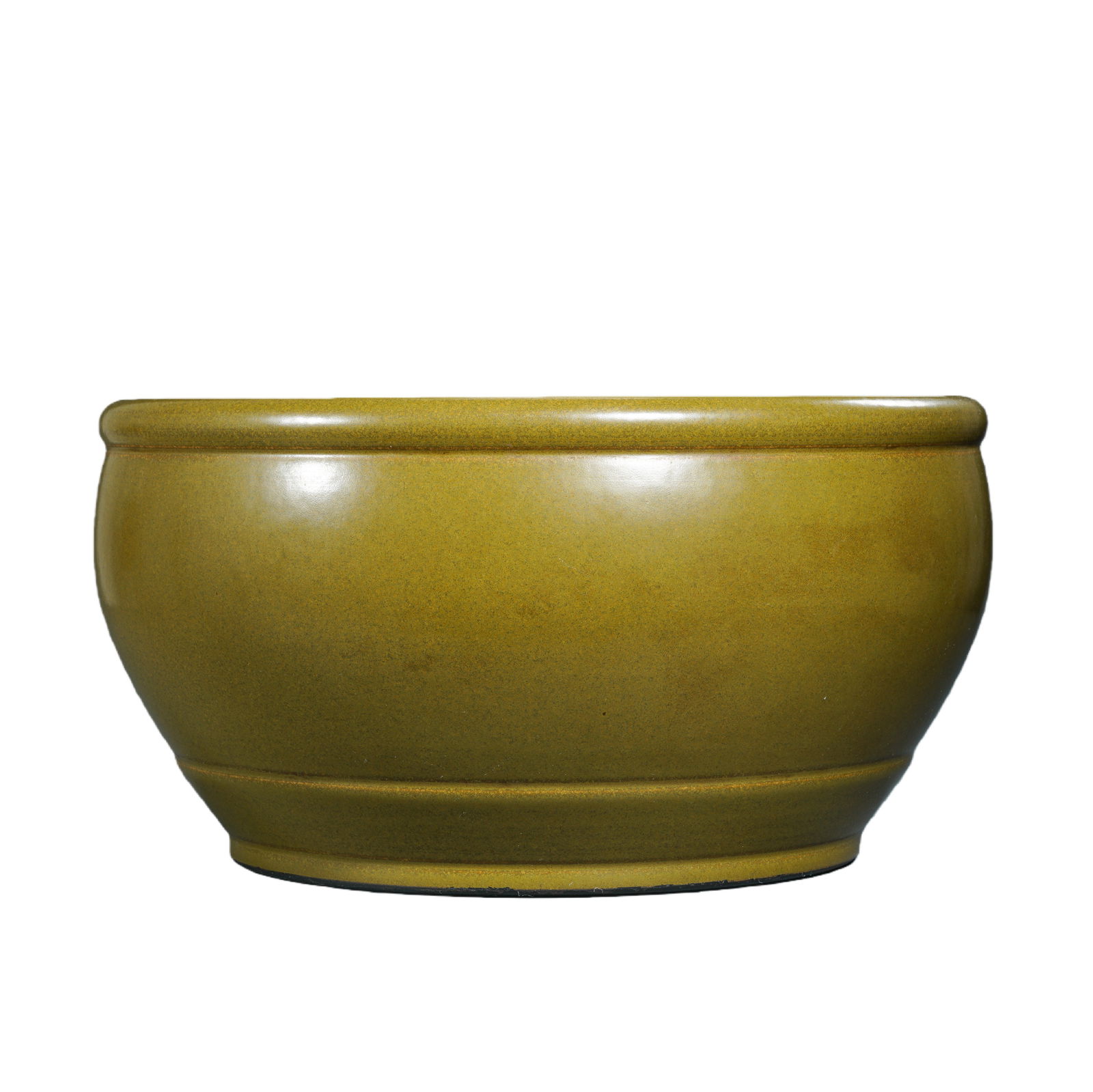 Qing Dynasty Yongzheng Period Tea Dust Glazed Bowl-Shaped Jar (1 of 10)