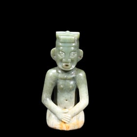Jade kneeling figure from the Hongshan period in China