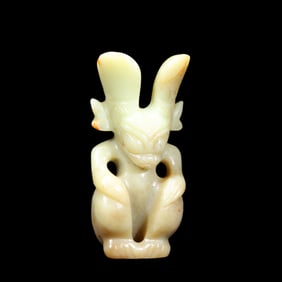 Jade Sun God Statue from the Hongshan Period in China