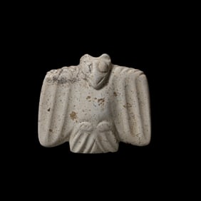 Chicken-bone white jade owl from the Hongshan period in China