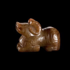 Jade Beasts from the Zhou Dynasty in China
