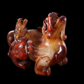 Chinese Han Dynasty Agate Beast