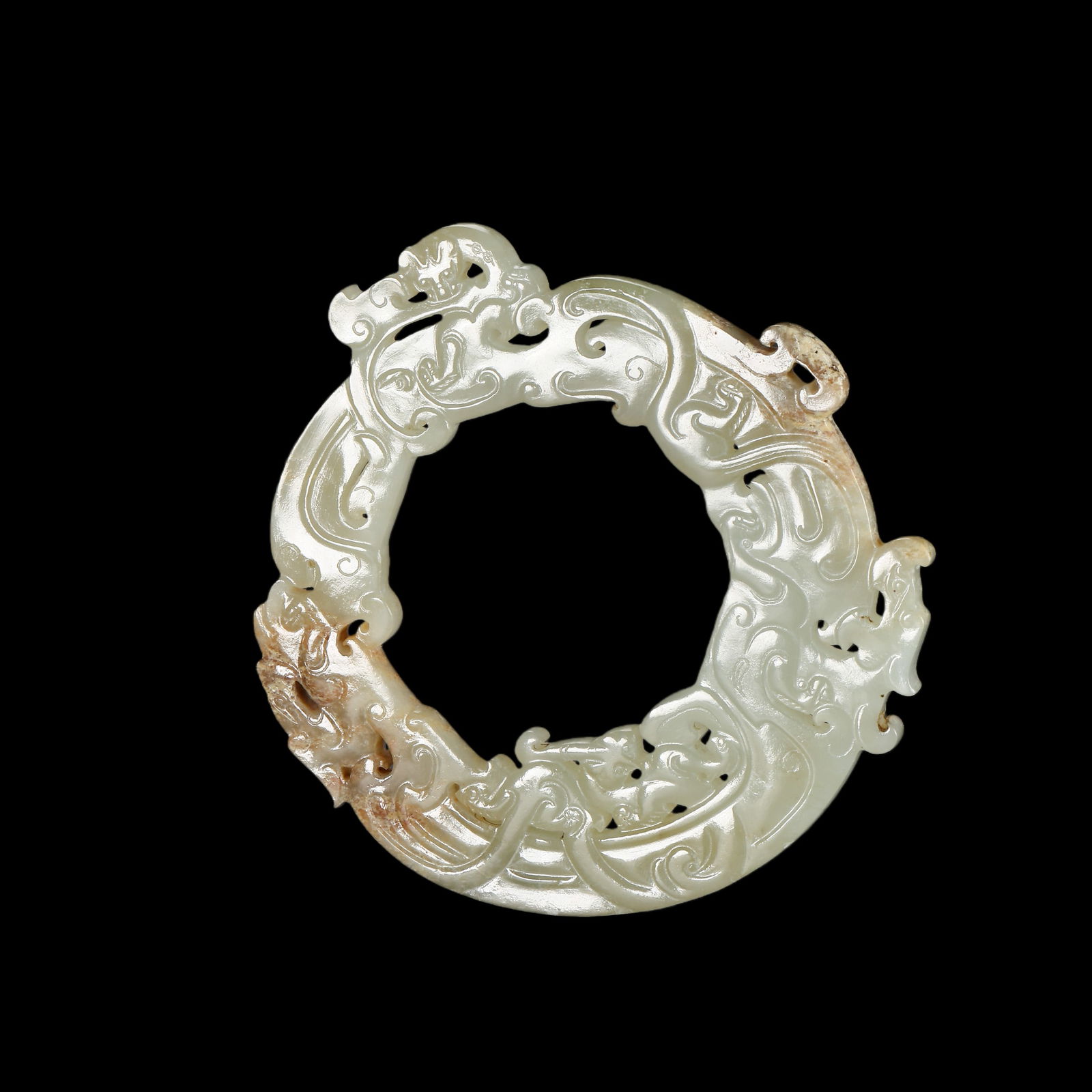 Jade rings from the Han Dynasty in China (1 of 8)