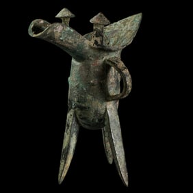 Bronze Jue Cup from the Warring States Period of China