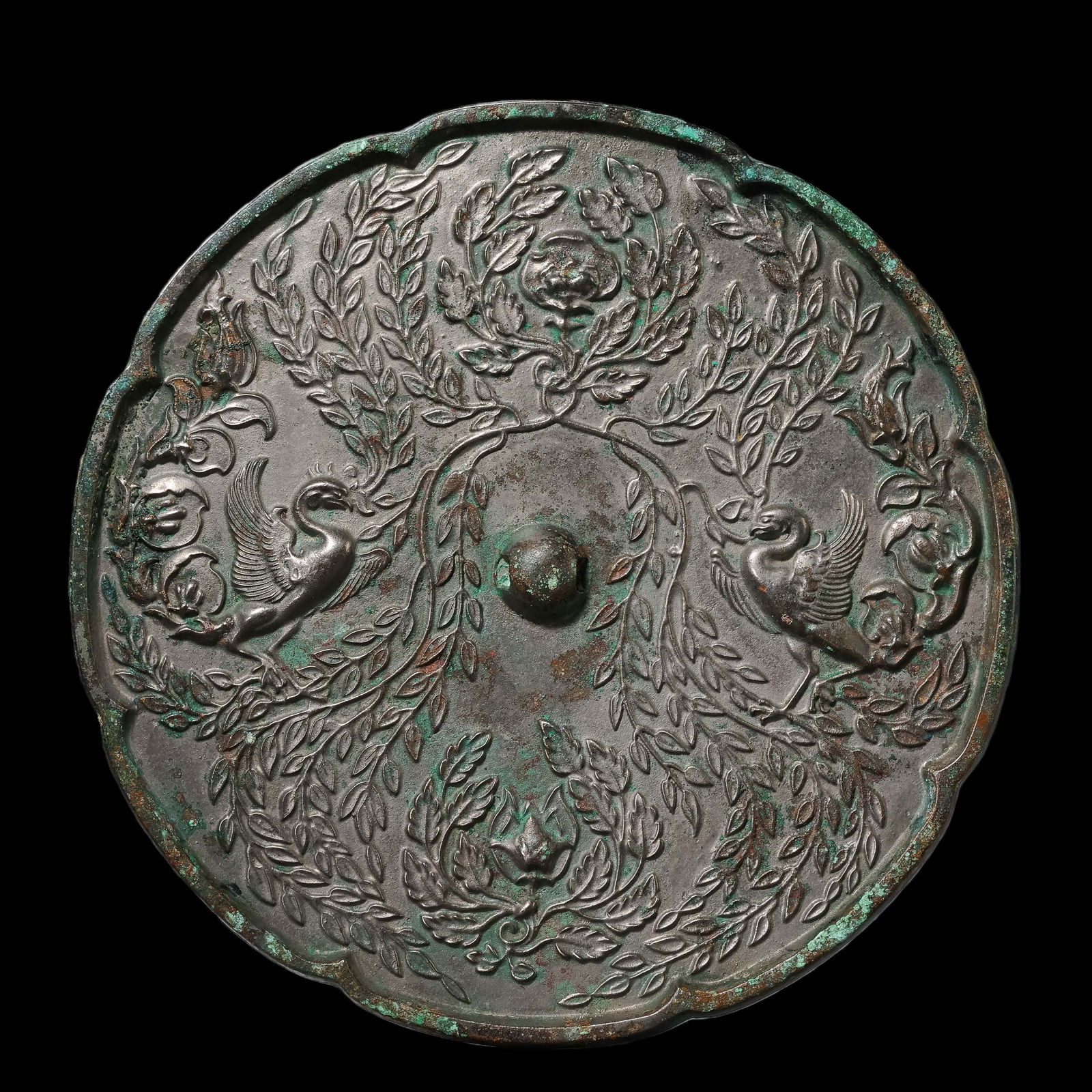 Chinese Tang Dynasty bronze mirror (1 of 6)