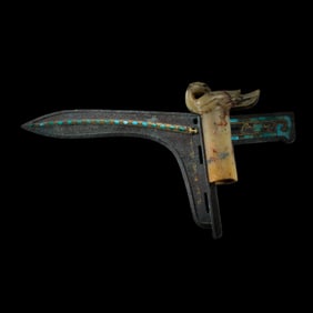 Bronze inlaid with gold and silver daggers from the Warring States period in China