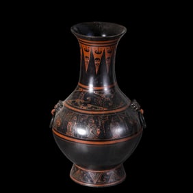 Chinese lacquerware bottle from the Warring States period