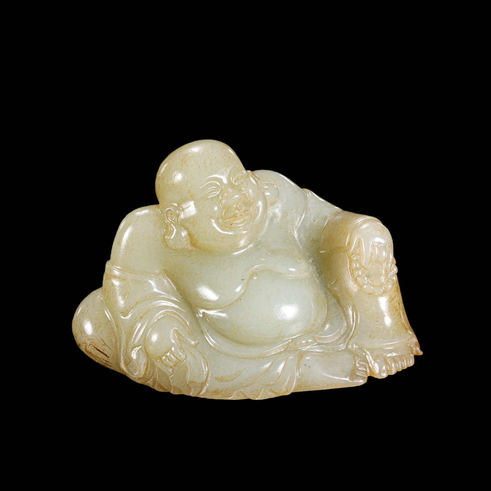 Qing Dynasty Hetian Jade Maitreya Buddha (1 of 6)