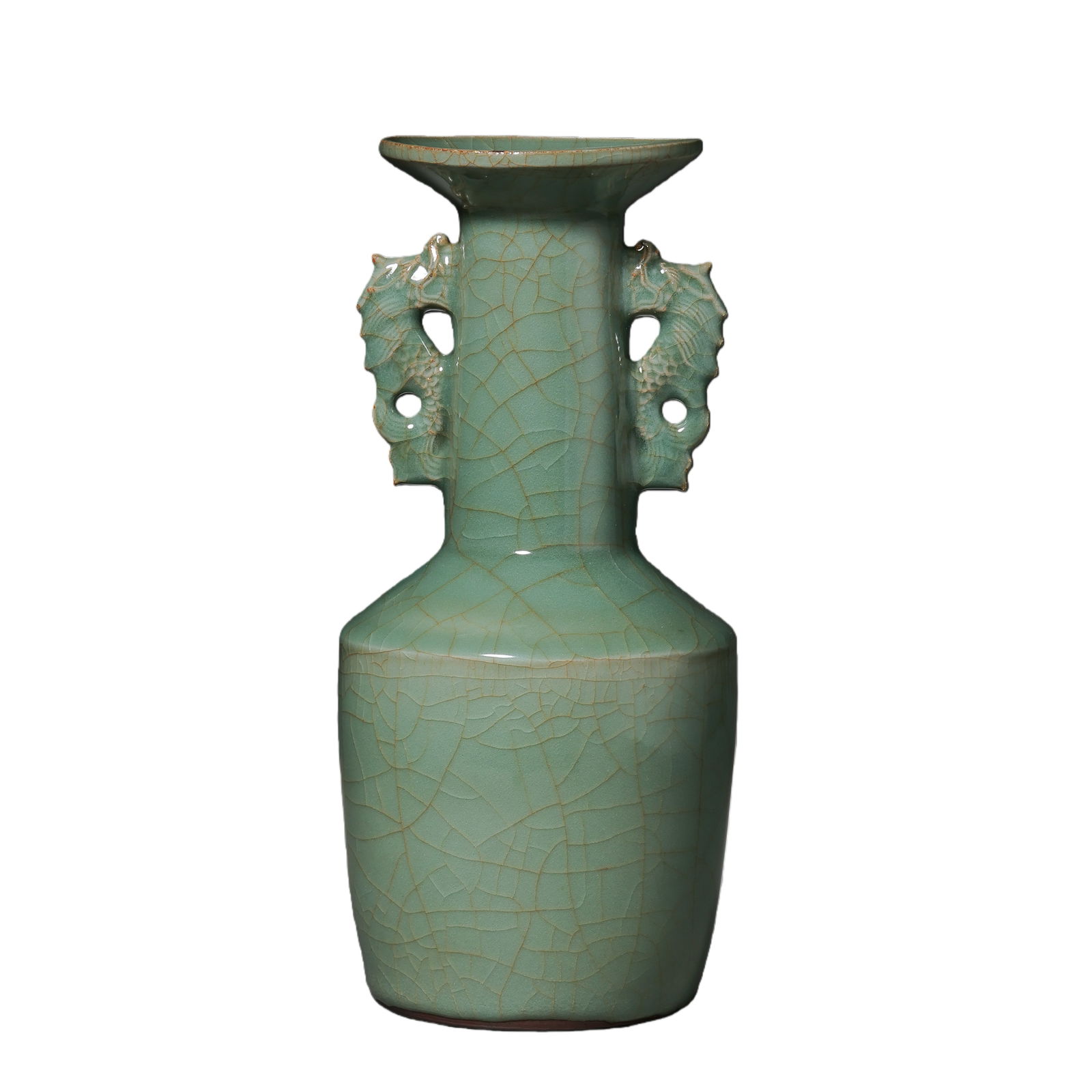 Southern Song Dynasty Longquan celadon double-eared vase (1 of 8)