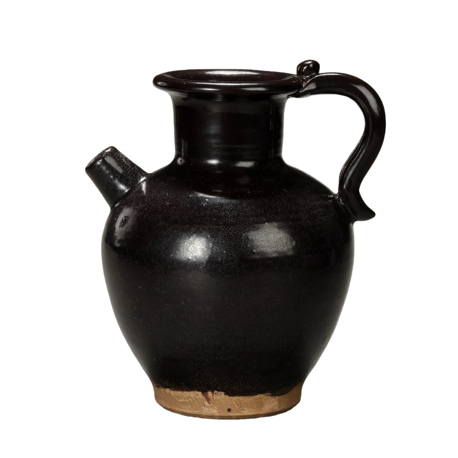 Tang Dynasty black-glazed ewer from Gongxian kiln, China (1 of 7)