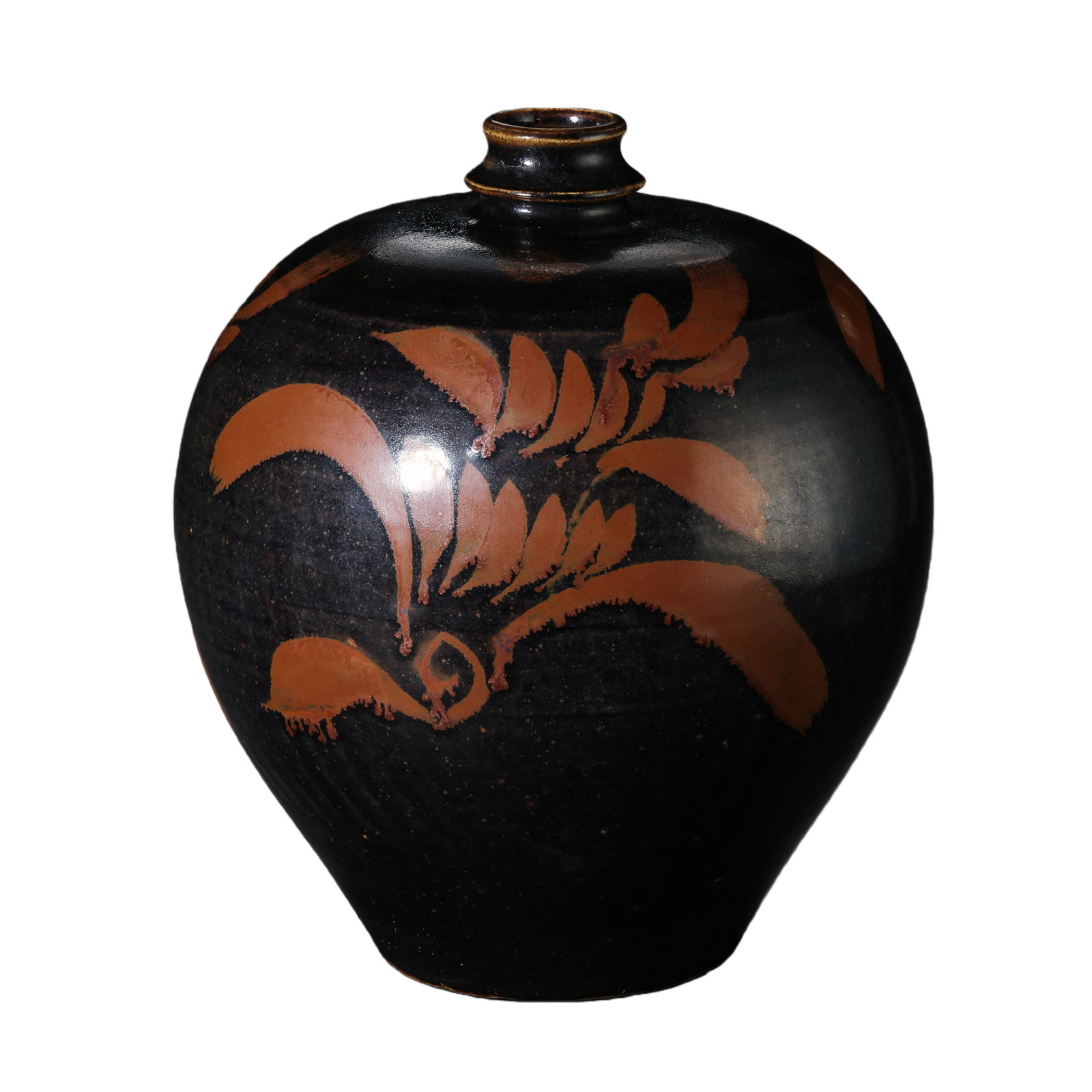 A Cizhou ware vase with iron rust decoration from the Northern Song Dynasty, China. (1 of 8)
