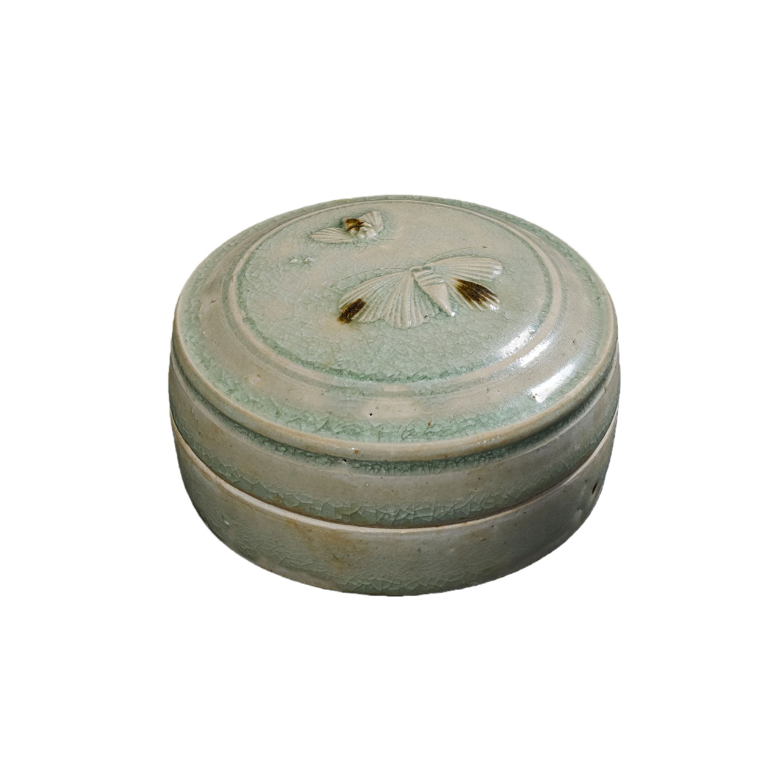 Chinese Sui Dynasty Xiangzhou Kiln Celadon Covered Box (1 of 8)