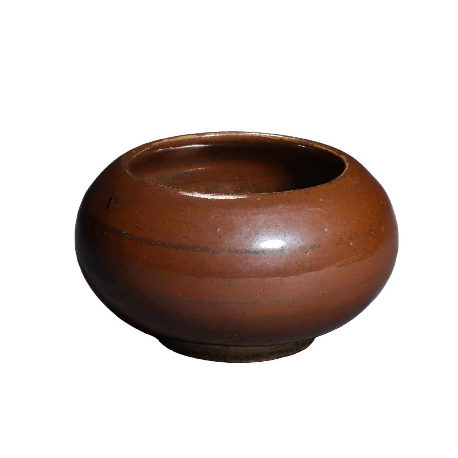 Red-glazed bowl from Yaozhou kiln in the Northern Song Dynasty, China (1 of 7)