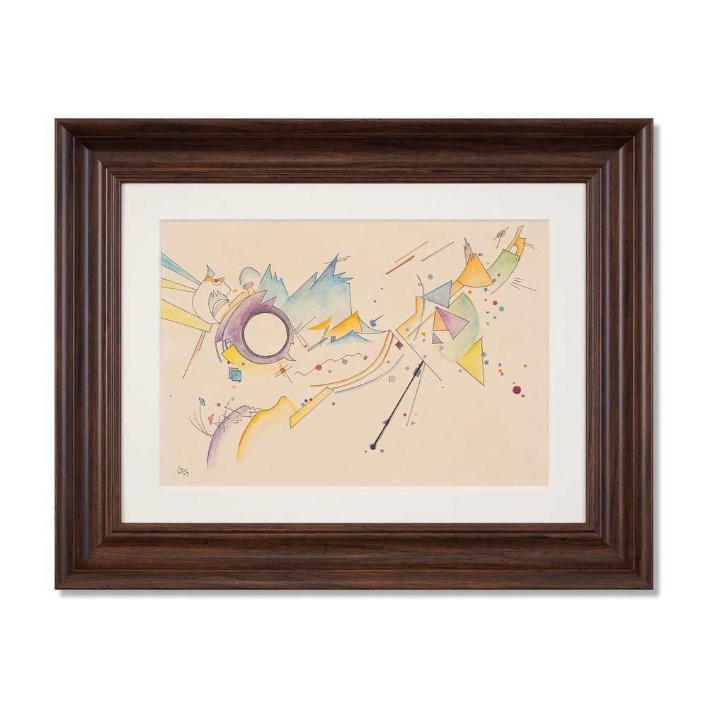 WASSILY KANDINSKY (1866-1944), ATTRIBUTED TO, WATERCOLOR AND PEN ON PAPER: Signed (lower left) Image Dimensions: 12 3/4 x 18 3/4 in (32.5 x 47.5 cm) Framed Dimensions: 22 1/4 x 28 1/8 in (56.5 x 71.5 cm) This painting comes with COA. Wassily Kandinsky remains one of the