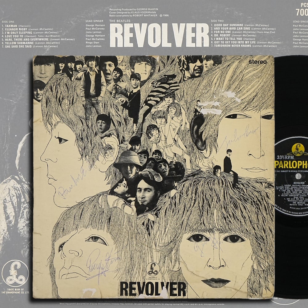 THE BEATLES FULLY SIGNED "REVOLVER" UK FIRST PRESSING STEREO LP (1 of 5)