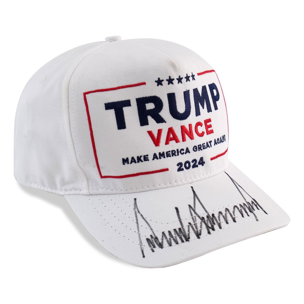 DONALD TRUMP SIGNED "TRUMP / VANCE 2024" CAMPAIGN HAT (1 of 4)