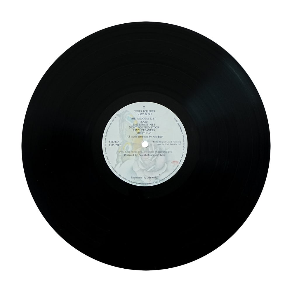 KATE BUSH SIGNED "NEVER FOR EVER" LP - 6