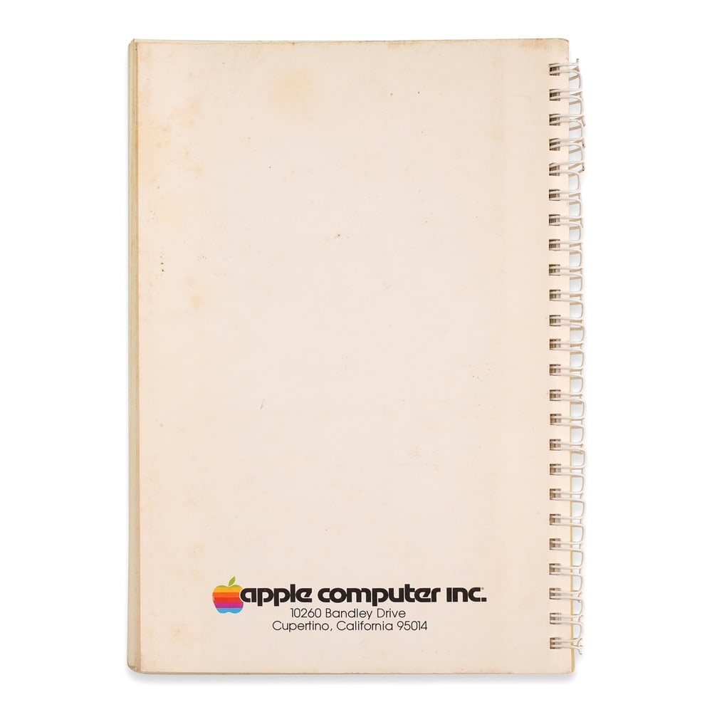 STEVE JOBS SIGNED "APPLE II REFERENCE MANUAL" - 2