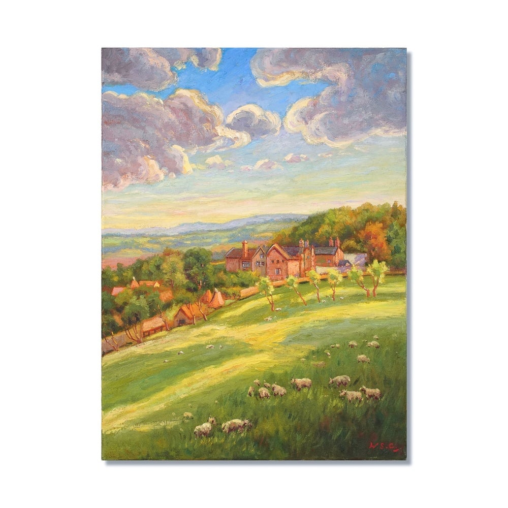 WINSTON CHURCHILL (1874-1965), ATTRIBUTED TO, OIL ON CANVAS: Signed (lower right) Image Dimensions: 24 x 32 1/2 in (61 x 82.5 cm) This painting comes with COA. Winston Churchill occupies a singular position in twentieth-century cultural history, remembered not