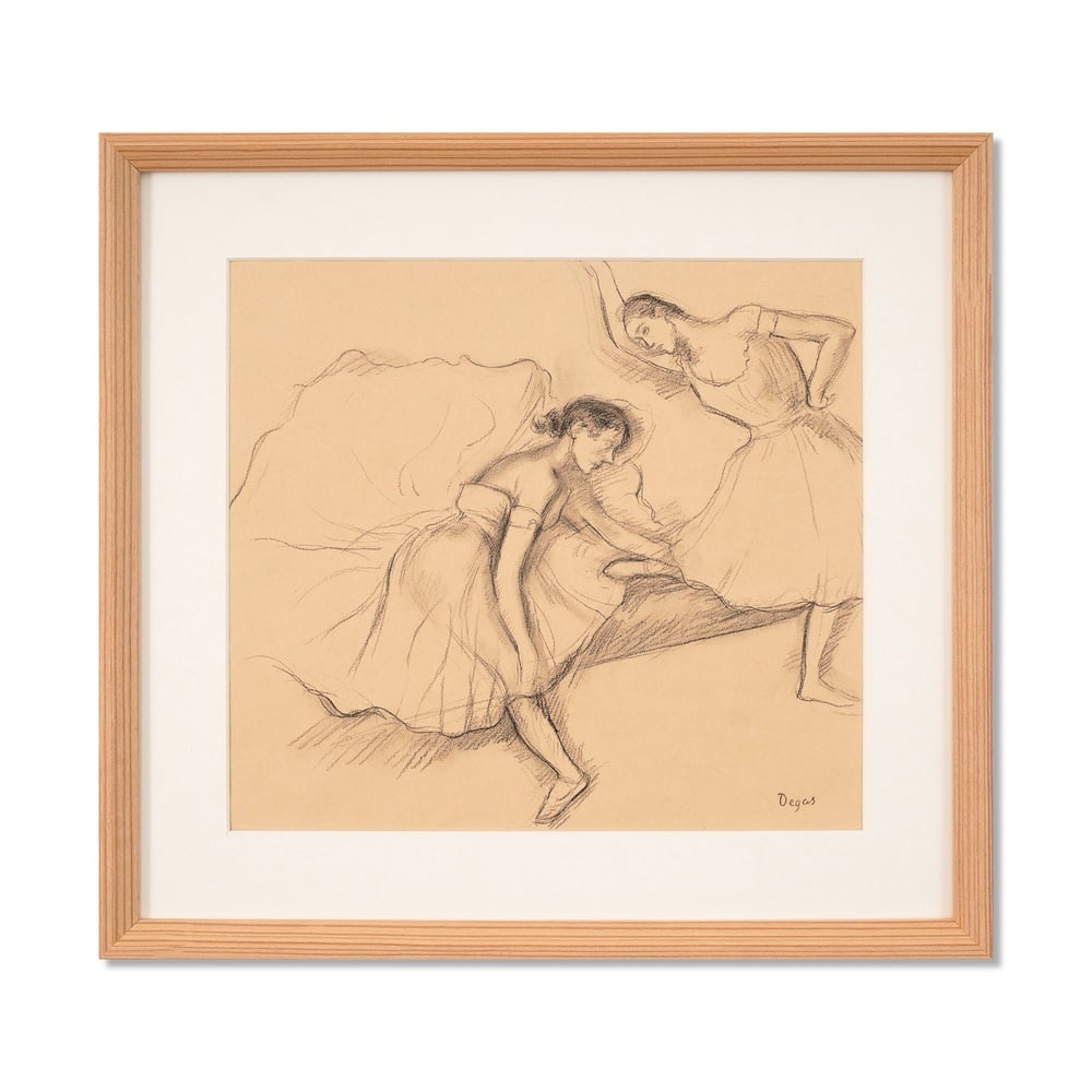 EDGAR DEGAS (1834-1917), ATTRIBUTED TO, CHARCOAL ON PAPER: Signed (lower right) Image Dimensions: 13 3/4 x 12 3/8 in (35 x 31.4 cm) Framed Dimensions: 18 7/8 x 17 1/2 in (48 x 44.5 cm) This painting comes with COA. Edgar Degas stands as one of the most