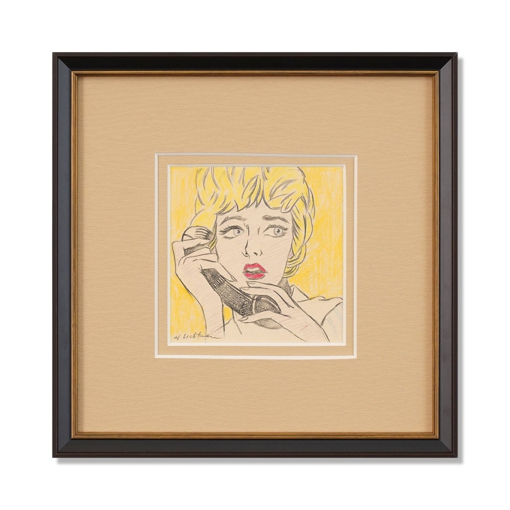 ROY LICHTENSTEIN (1923-1997), ATTRIBUTED TO, COLORED PENCIL ON PAPER (1 of 3)