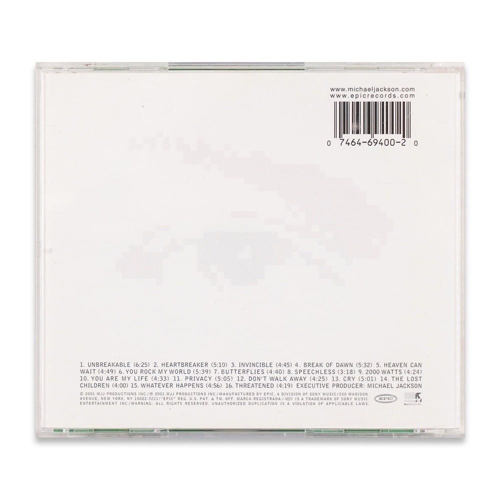 MICHAEL JACKSON SIGNED "INVINCIBLE" CD - 2