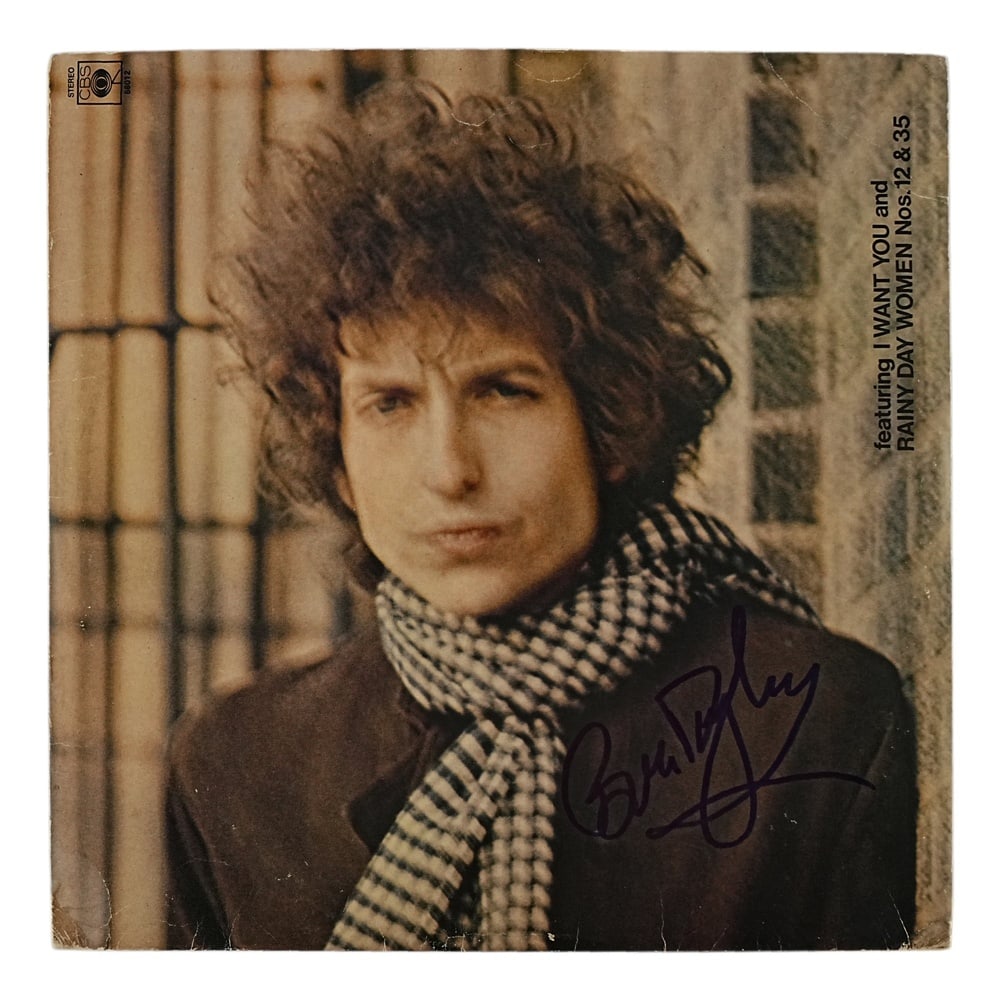 BOB DYLAN SIGNED "BLONDE ON BLONDE" LP - 2