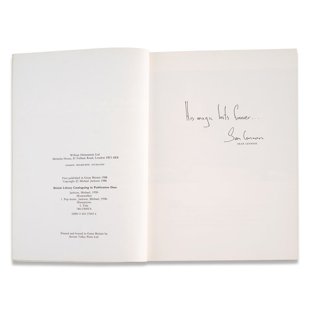 MICHAEL JACKSON SIGNED "MOONWALKER: THE STORYBOOK" - 4