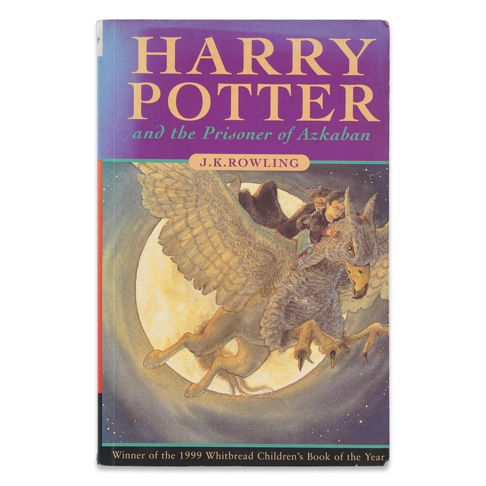 J.K. ROWLING SIGNED "HARRY POTTER AND THE PRISONER OF AZKABAN" FIRST EDITION: 7 3/4 x 5 1/8 in (19.8 x 13 cm) Few volumes within the Harry Potter series are as widely admired as Harry Potter and the Prisoner of Azkaban. Frequently cited by readers and critics alike as one of