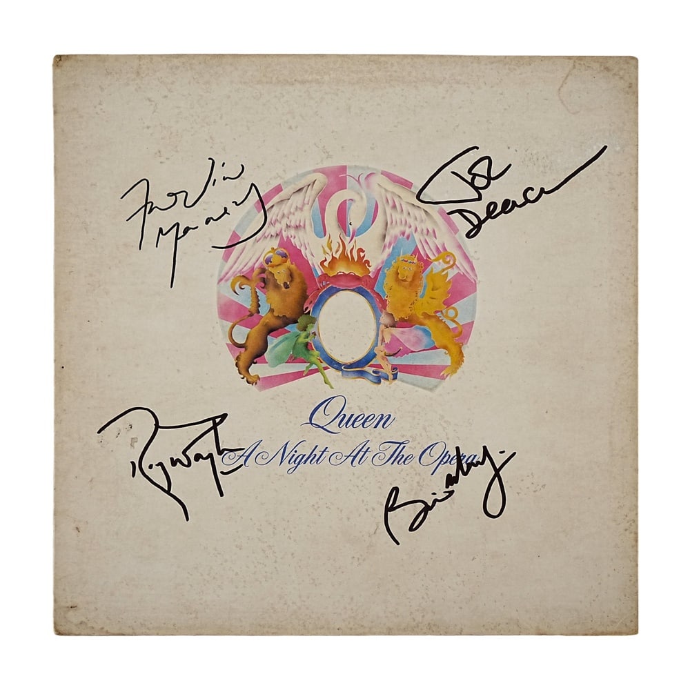 QUEEN FULLY SIGNED "A NIGHT AT THE OPERA" LP - 2